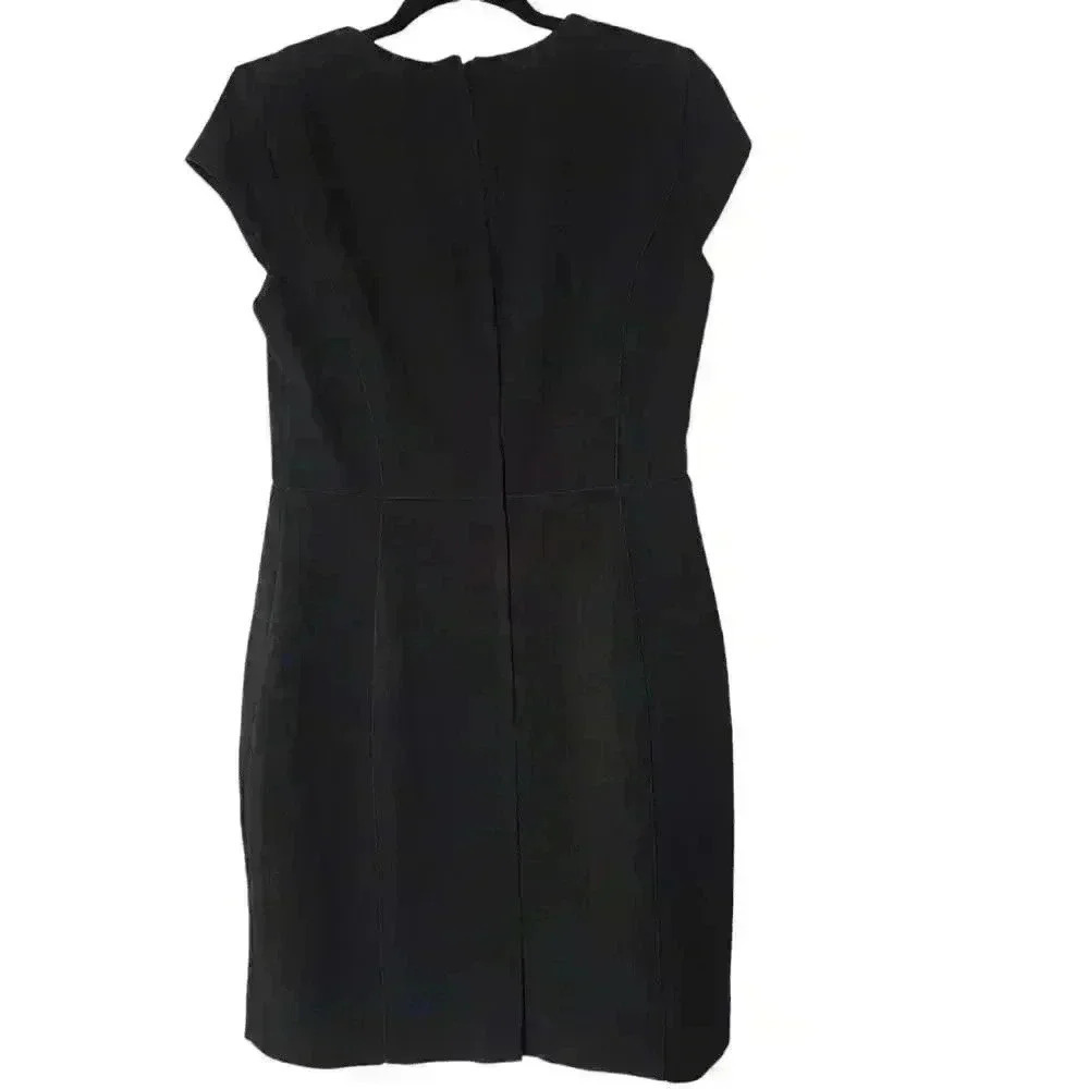 H&M Black Dress With Cap Sleeves/Size 10 - Picture 2 of 7